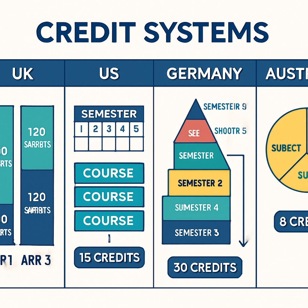 Comparison of global credit systems in higher education.