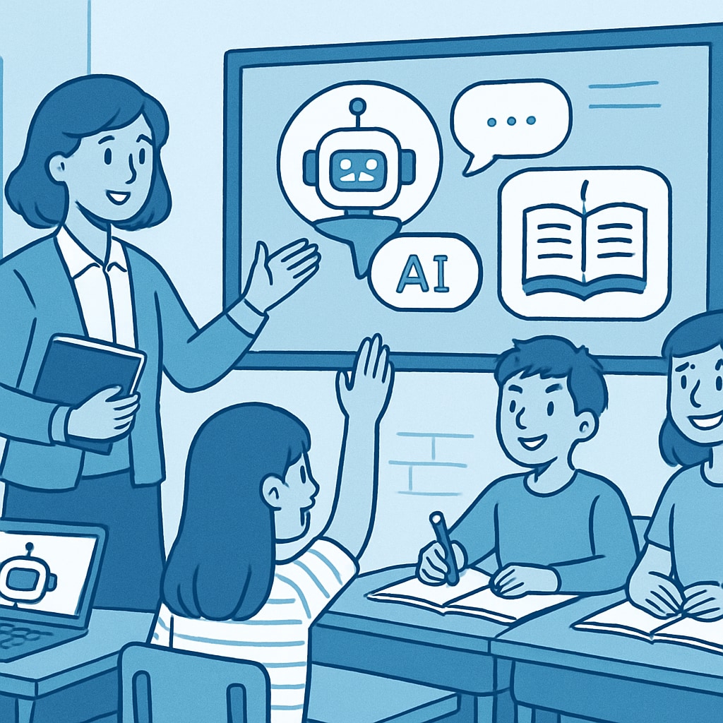 AI-powered tools being used in K12 education to enhance learning and critical thinking.