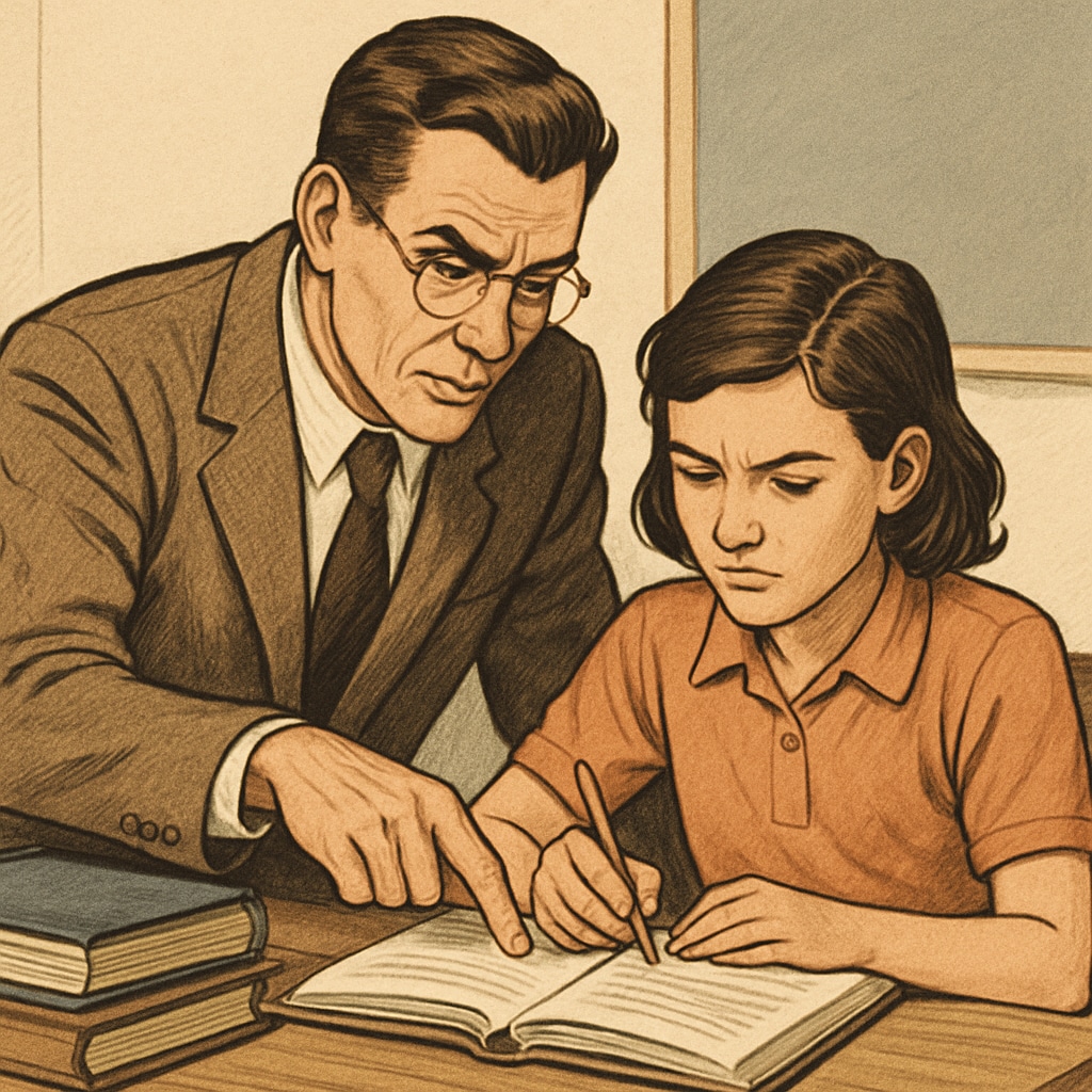 Balancing strictness and care in education methods.