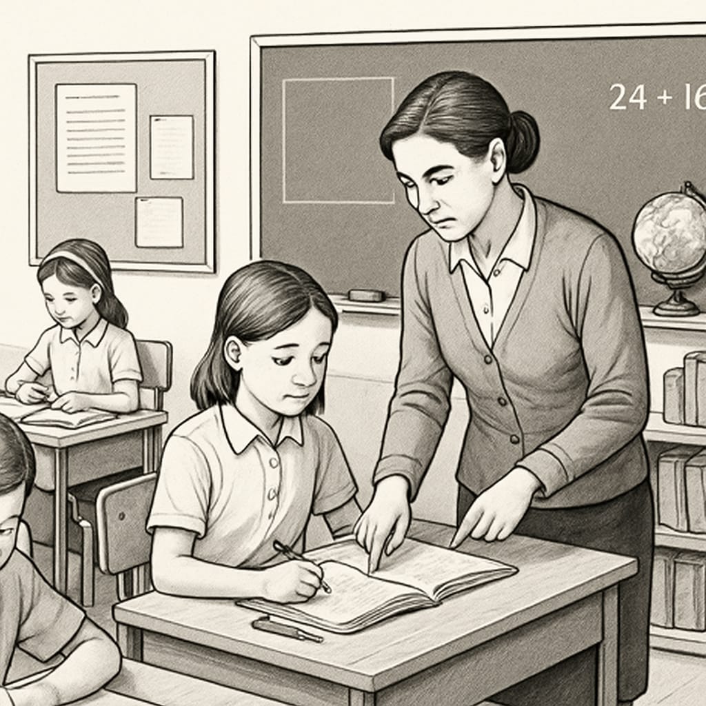 Strictness and care in education for student growth.