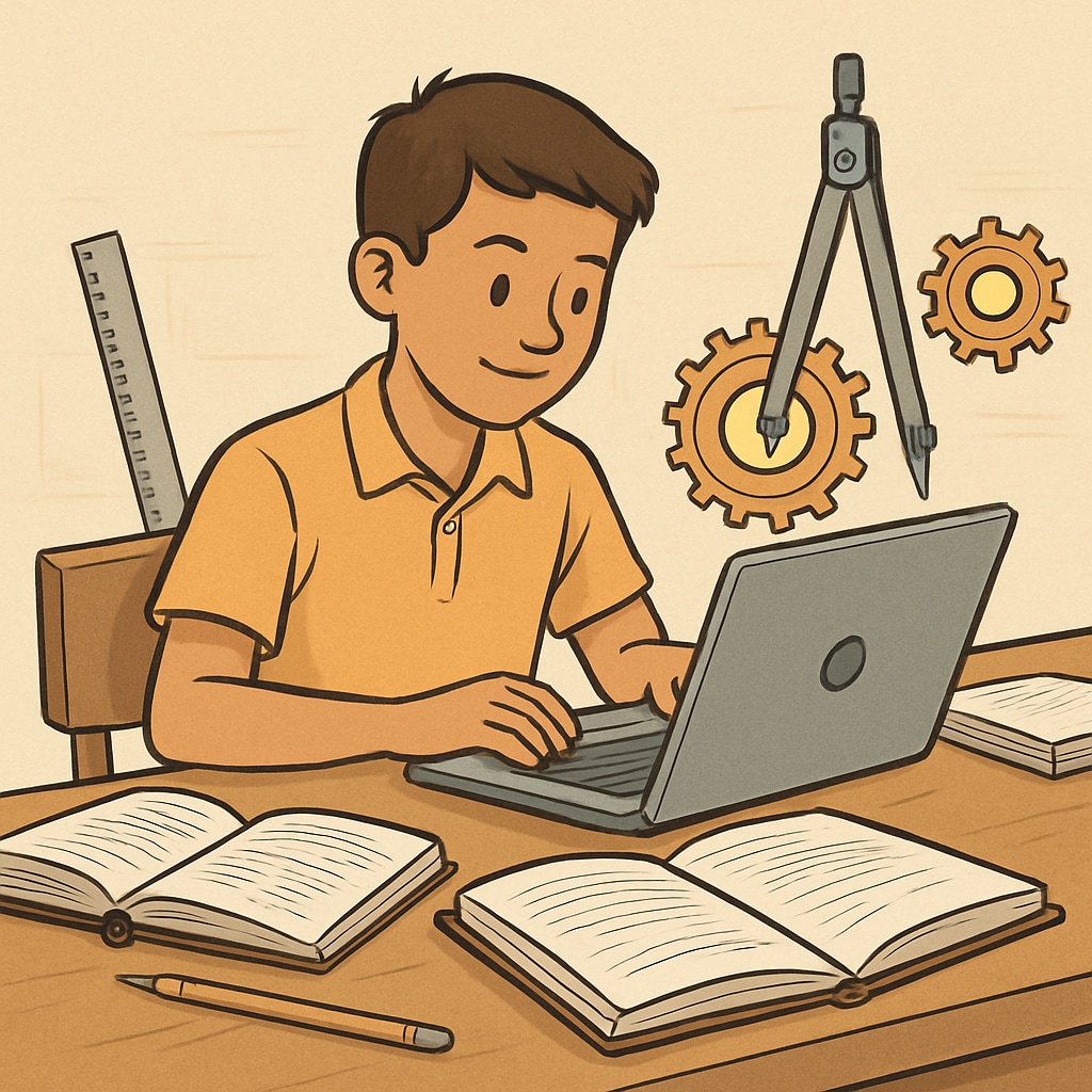 Student blending education and engineering elements