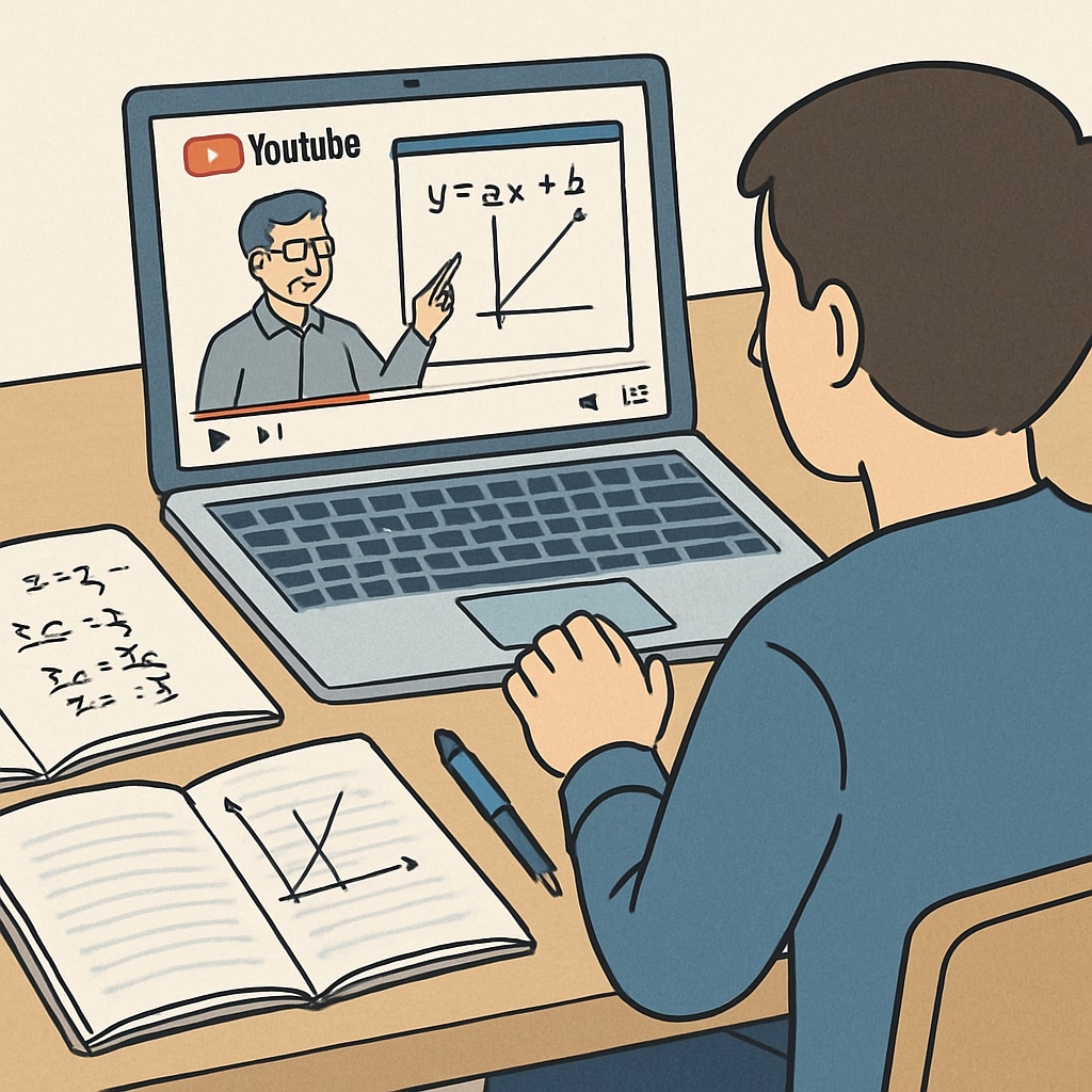 YouTube math tutorial for campus recruitment preparation with study materials.