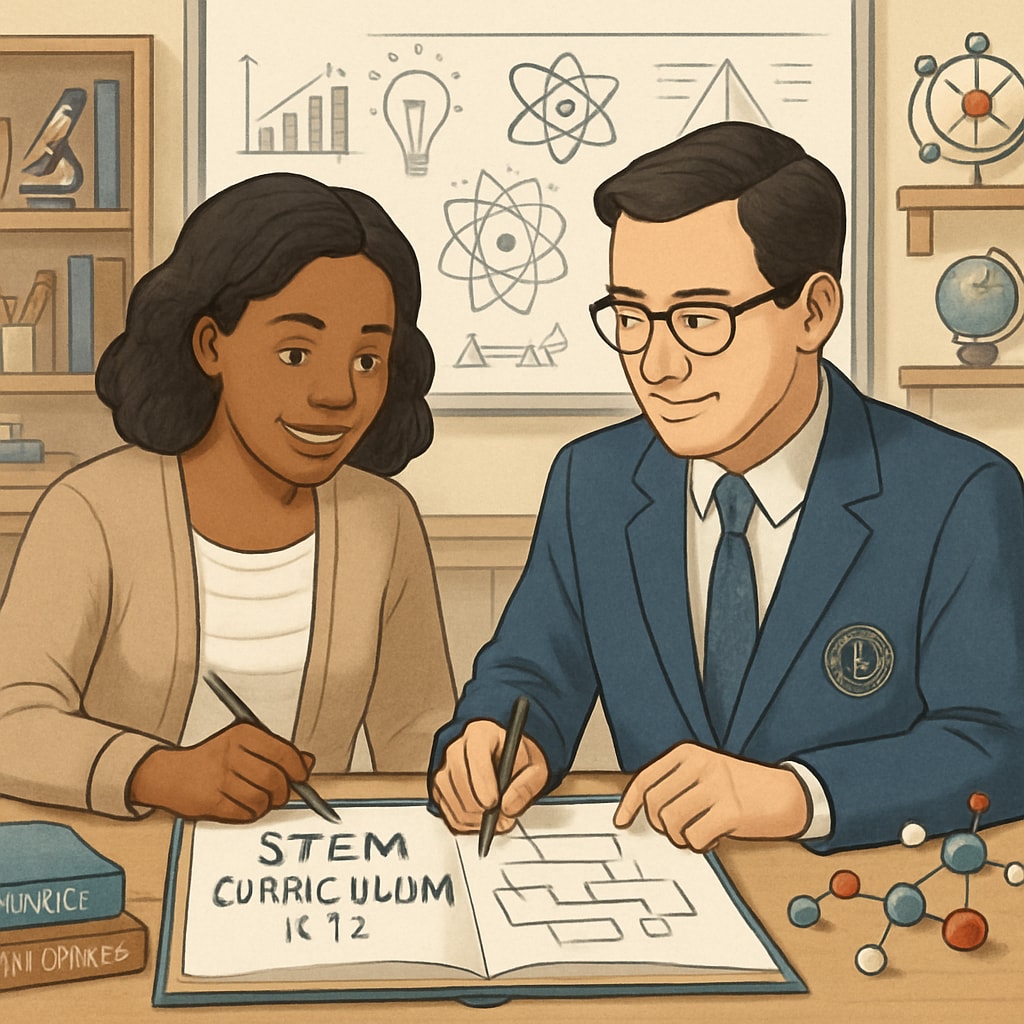Teacher and University of California researcher designing a STEM curriculum for K12.