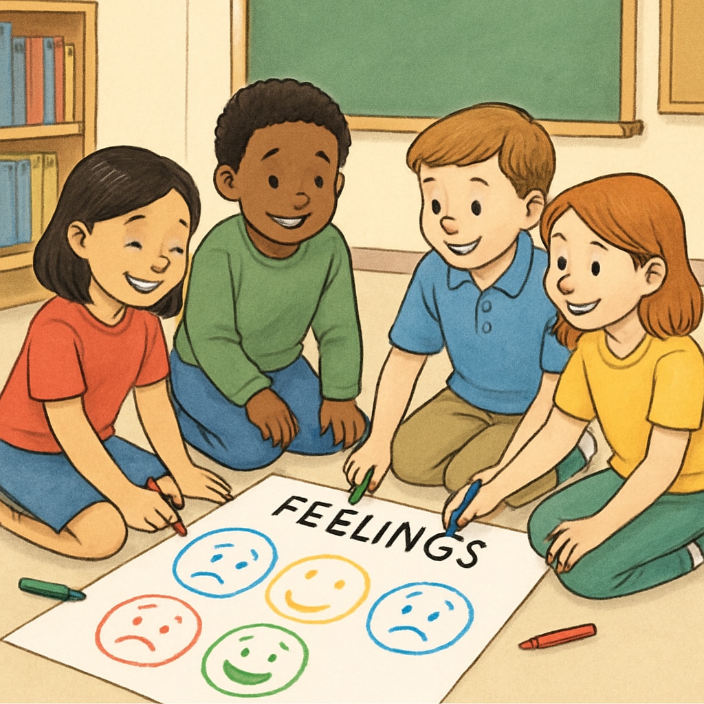 Group activity promoting emotional education for children