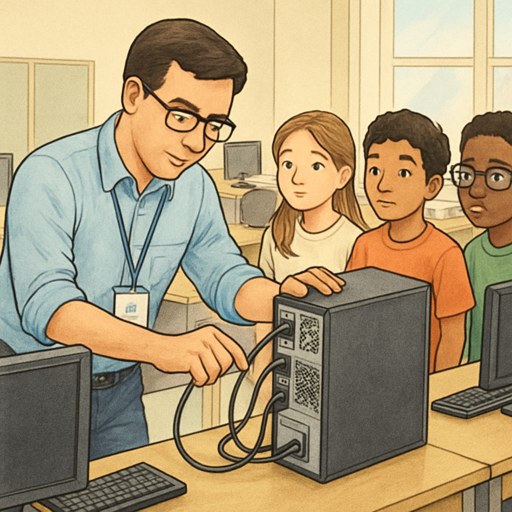 IT specialist supporting education technology in schools.