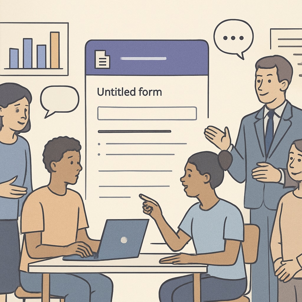 Collaboration using Google Forms in K12 education