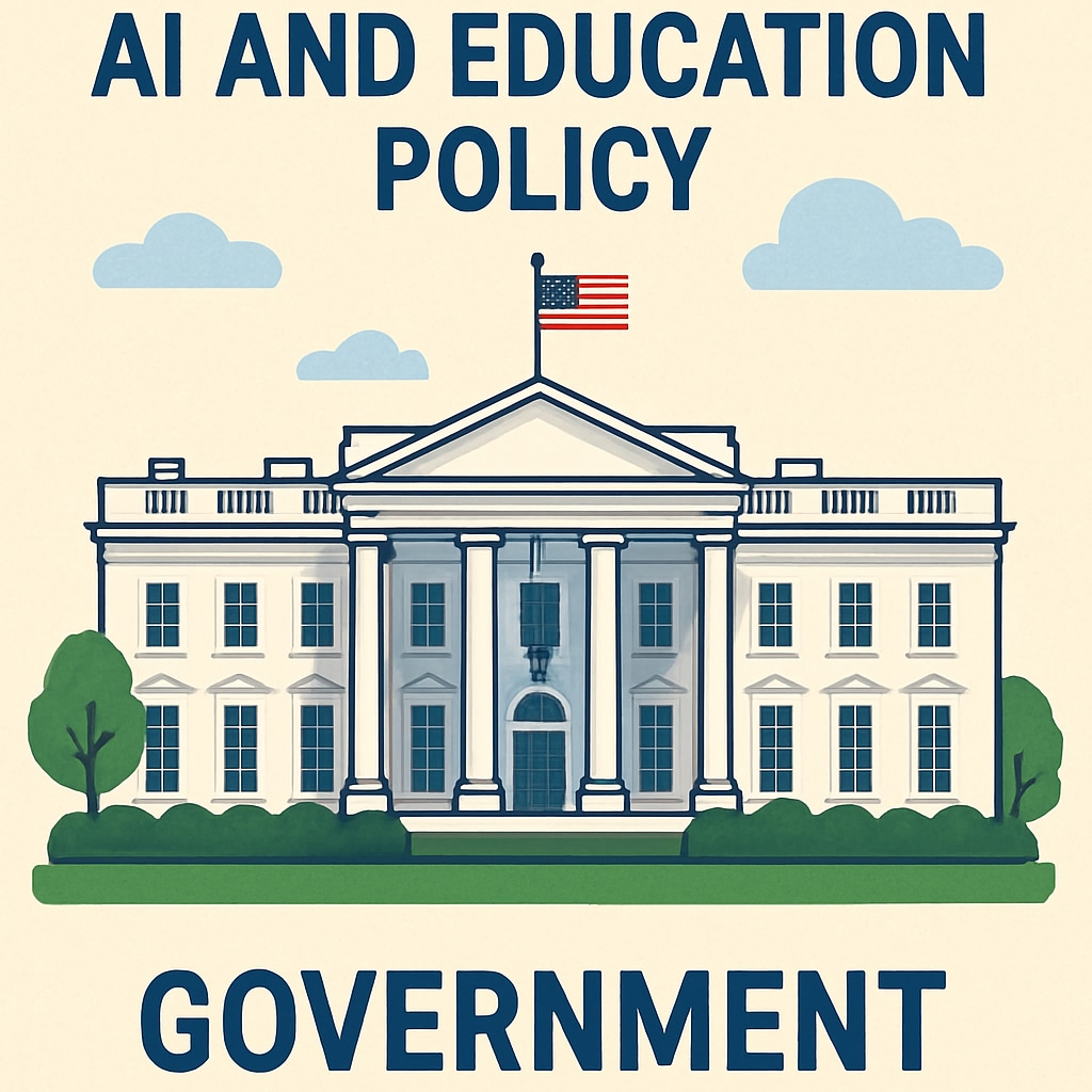 A photo of the White House, symbolizing the government’s role in advancing AI and education policies. The White House representing the AI-driven education initiative led by Melania and Barron Trump.