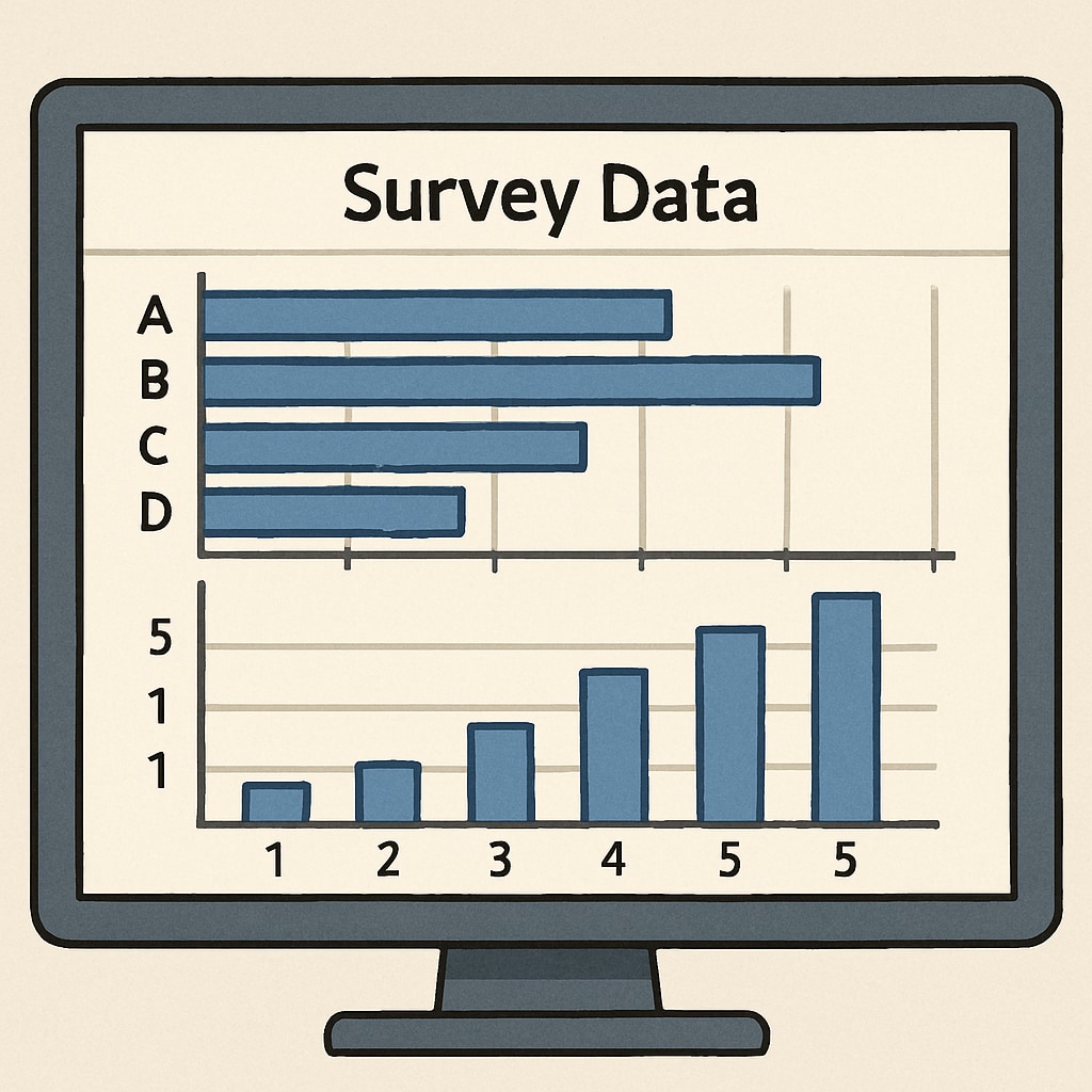 Survey data visualization for K12 education insights.