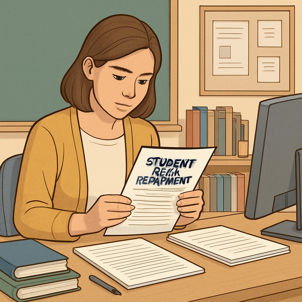 K-12 teacher analyzing student loan repayment challenges under the SAVE Plan.