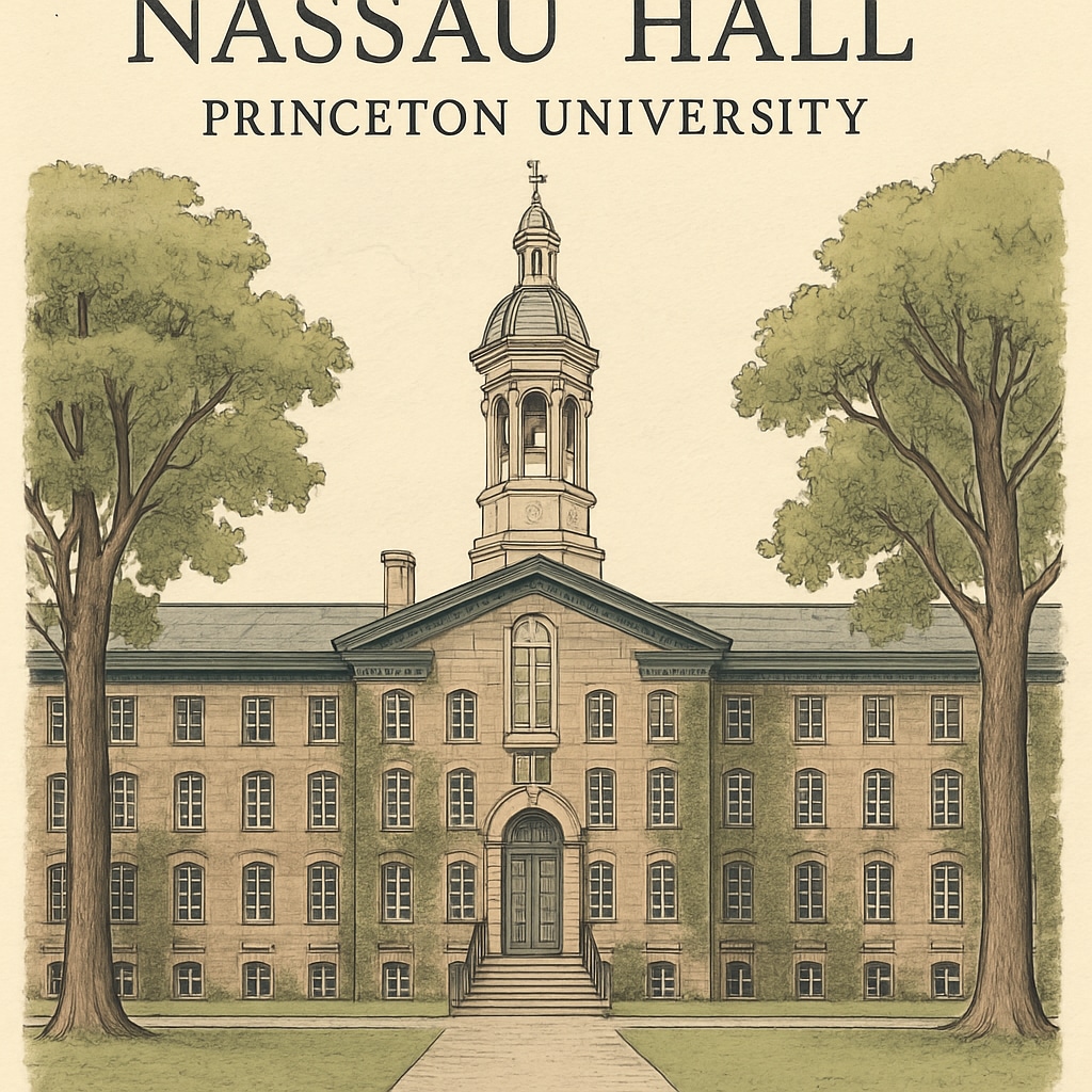 Princeton University's Nassau Hall, representing Ivy League history.