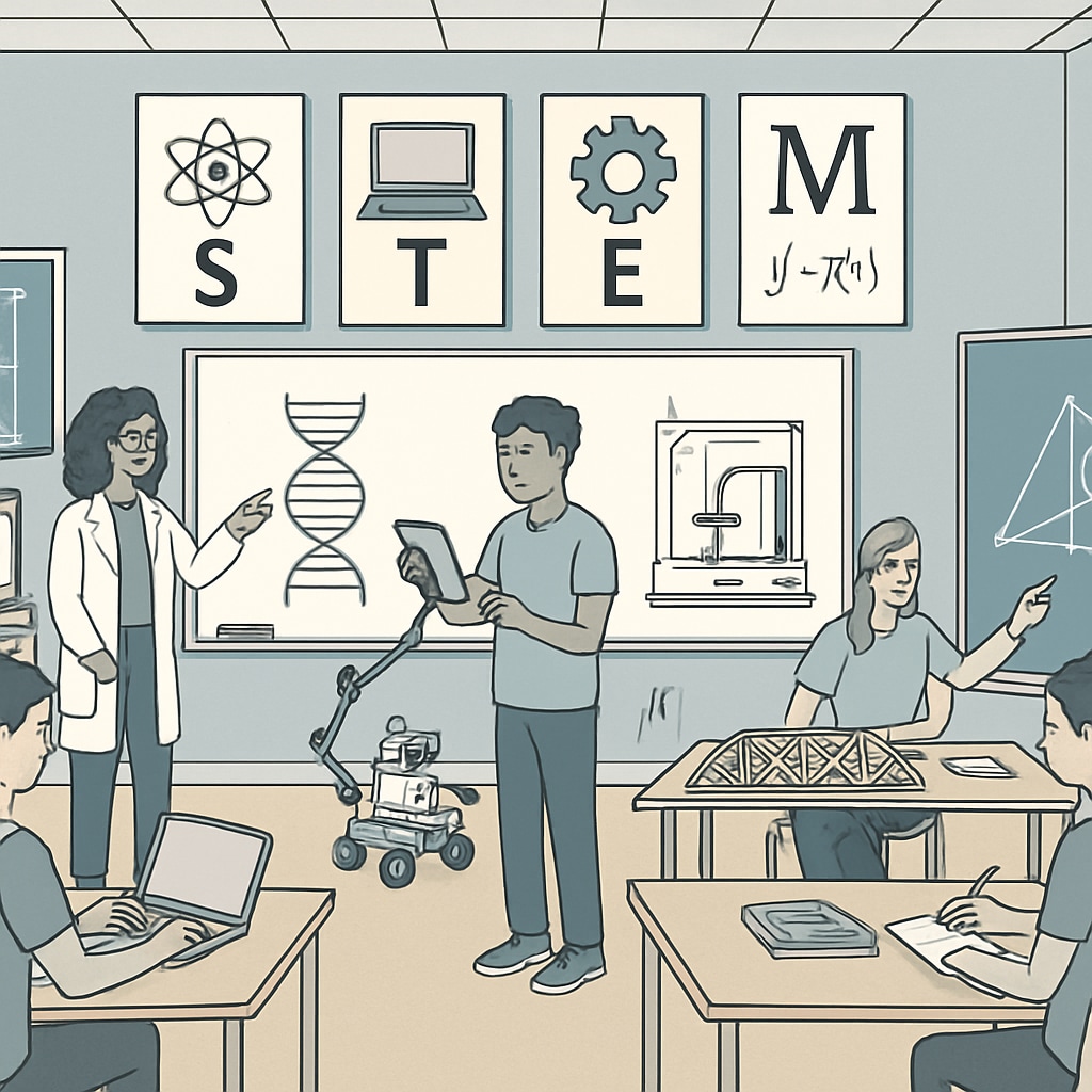 Public school STEM classroom as a strategy to attract and retain students.