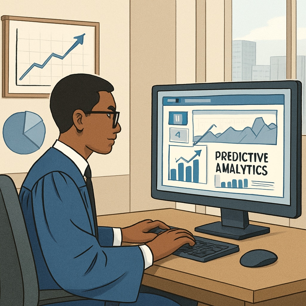 A finance graduate working on predictive analytics graphs in a corporate setting. A graduate utilizing predictive analytics tools in a finance-related career.