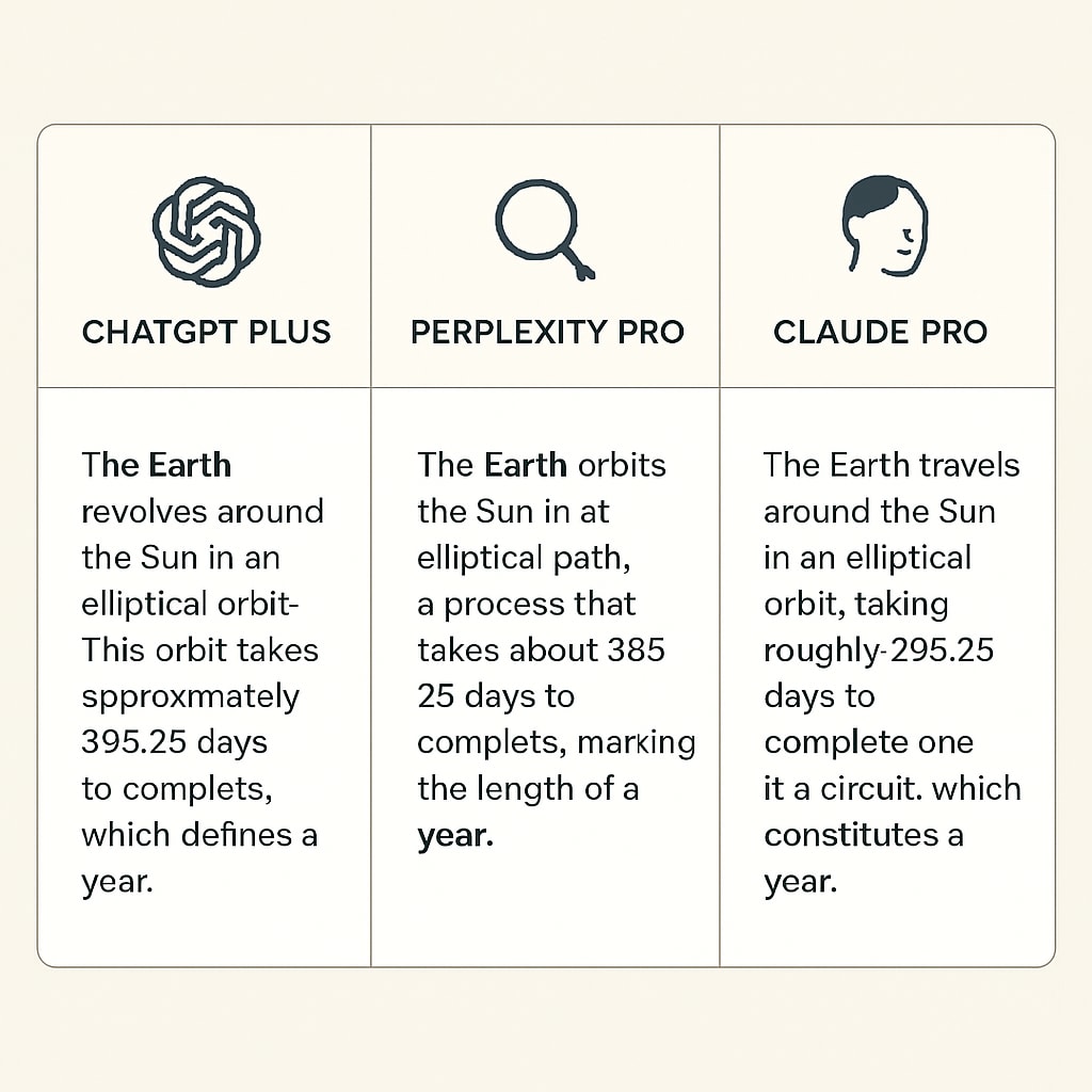 Comparison of AI subscription tools for academic tasks.