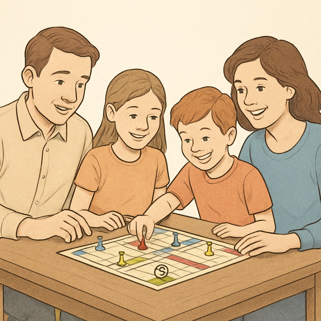 Family engaging in screen-free activities to encourage healthy habits.