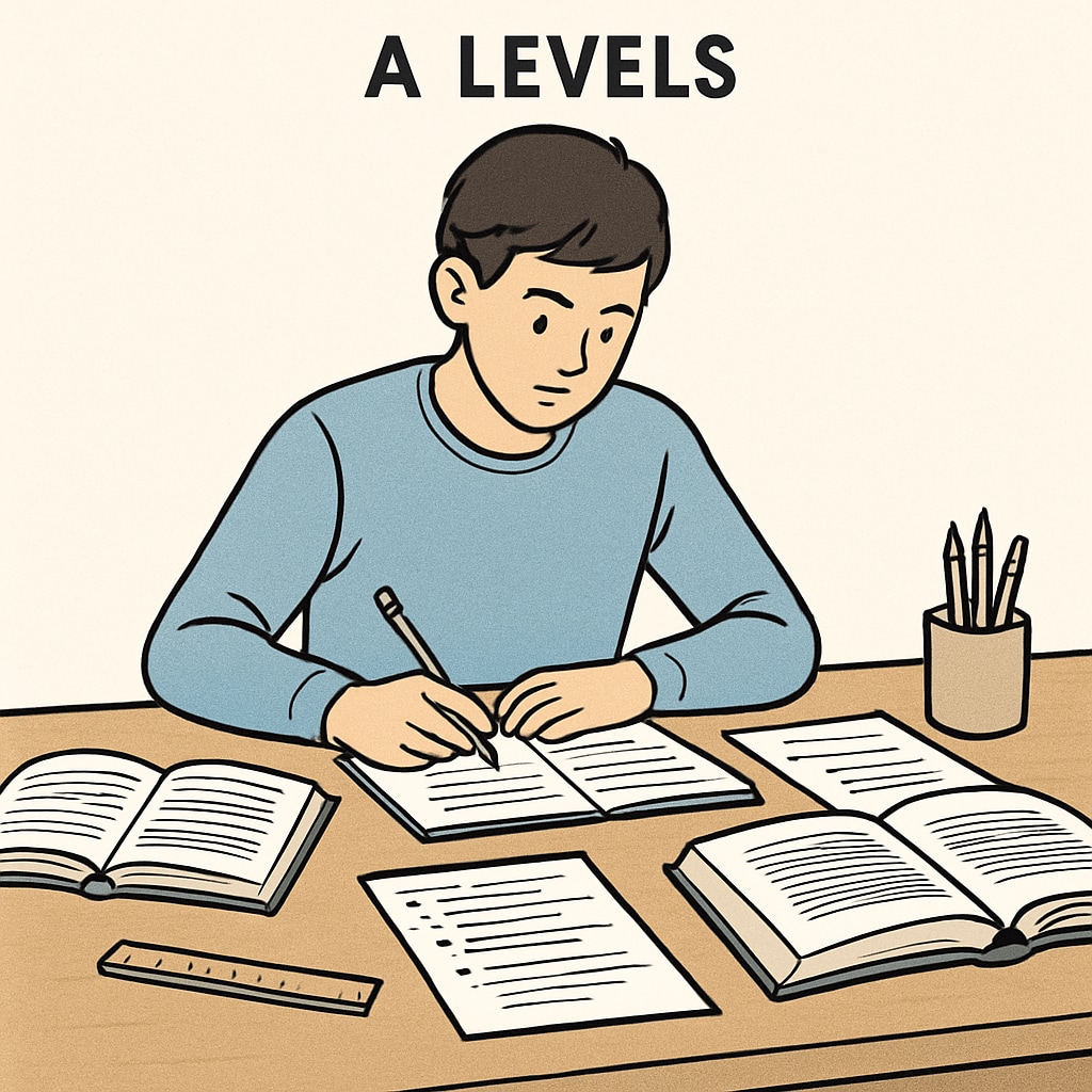 Student preparing for A Levels exams with the goal of applying to U.S. colleges.