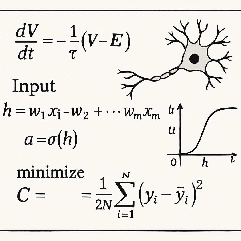 Mathematical equations relevant to neuroscience problem-solving.
