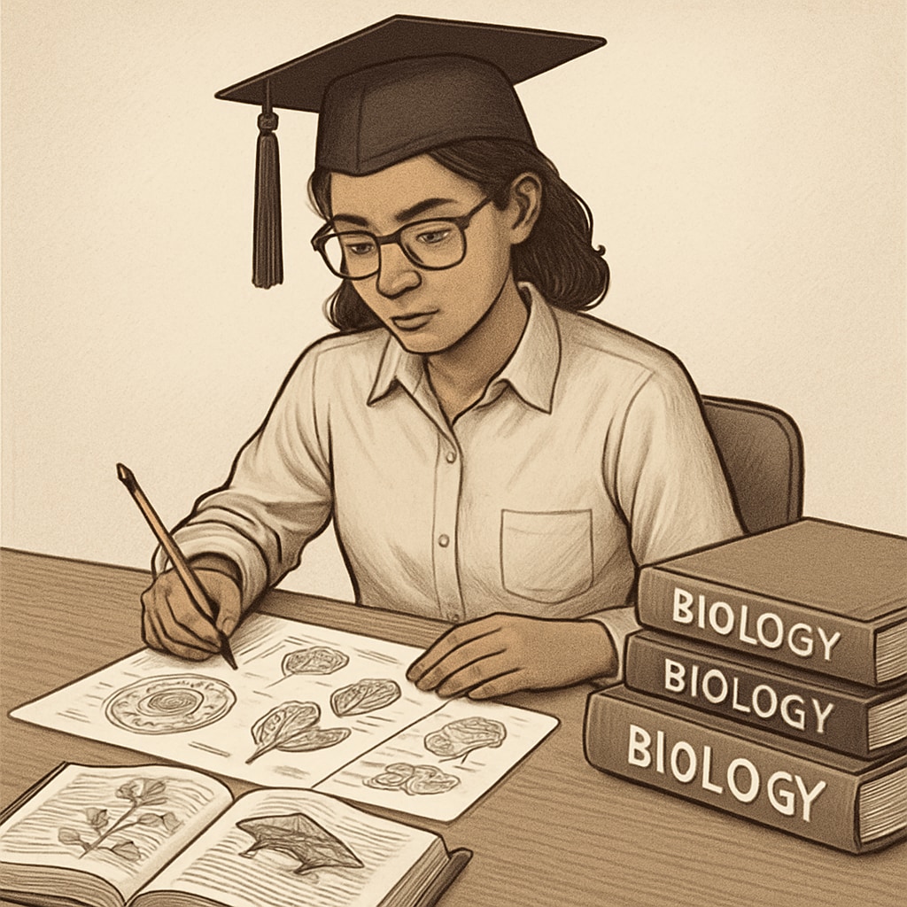 Graduate student preparing for a career transition from biology to education.