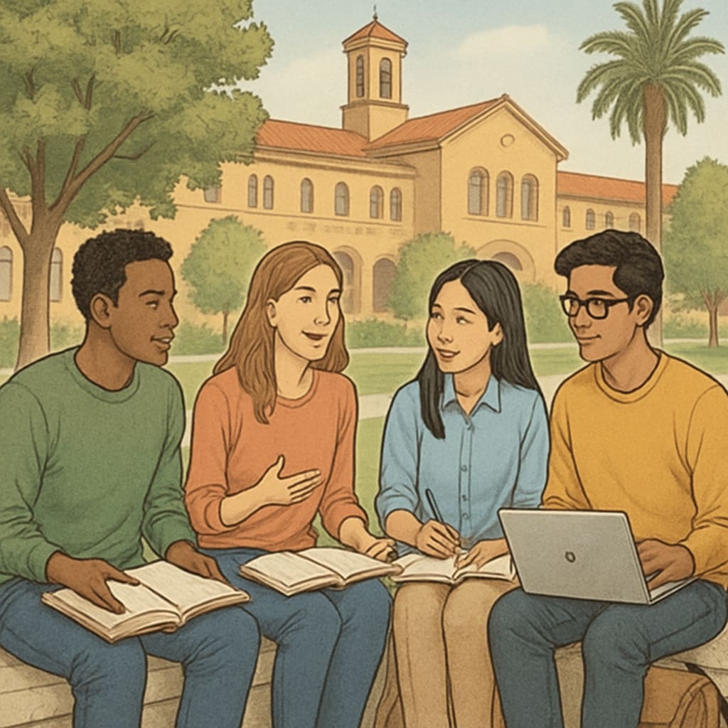 International students studying in Spain, integrating into academic and cultural life