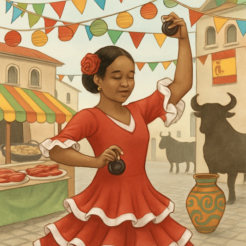 Cultural immersion in Spain through traditional dance and local events