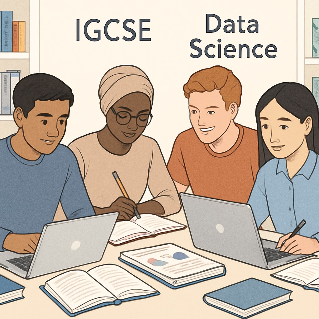 International students preparing for IGCSE and data science admissions requirements