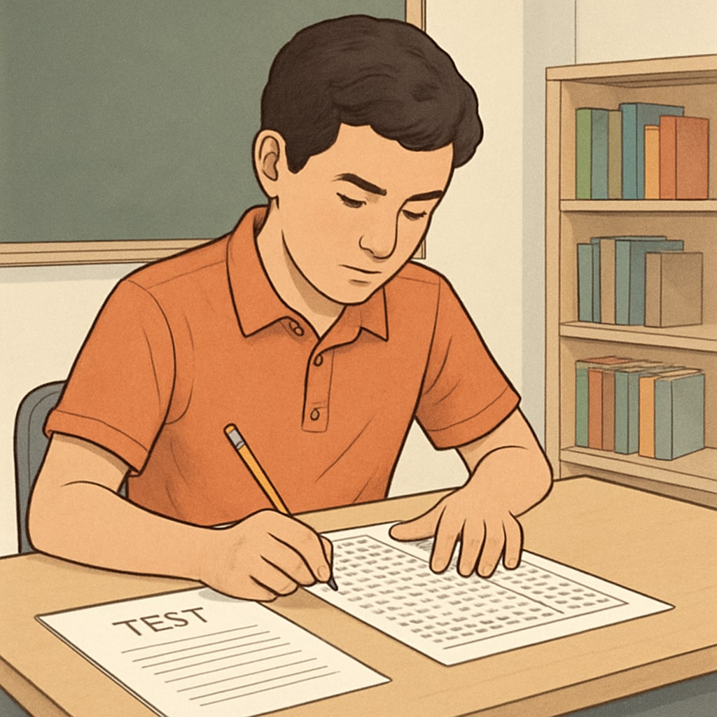 Student preparing for SAT/ACT exams for data science applications