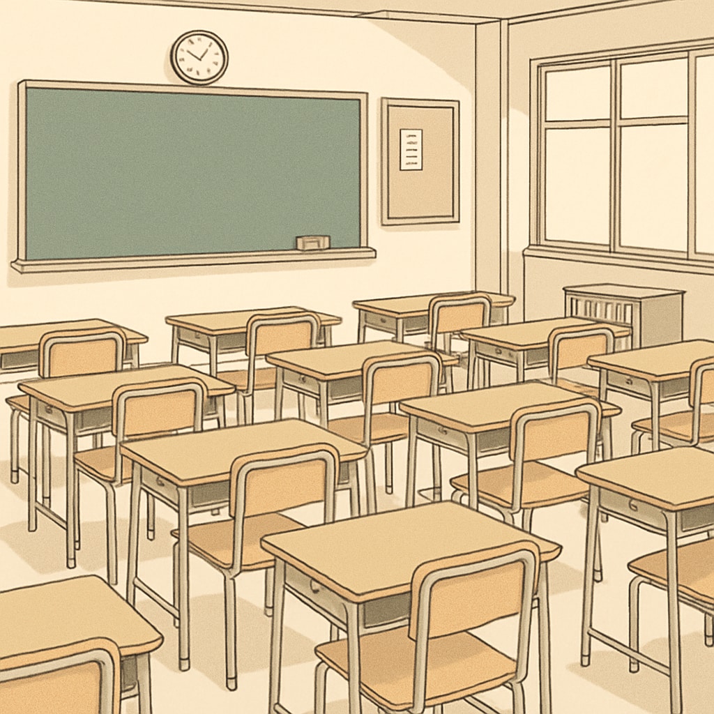 Teacherless Tuesday classroom absence visual.