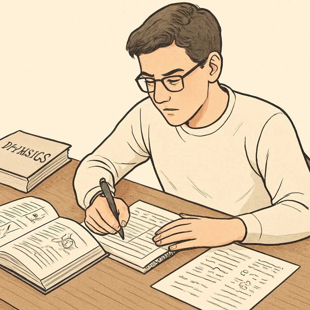A student planning their study schedule to manage BSc Physics backlogs effectively.