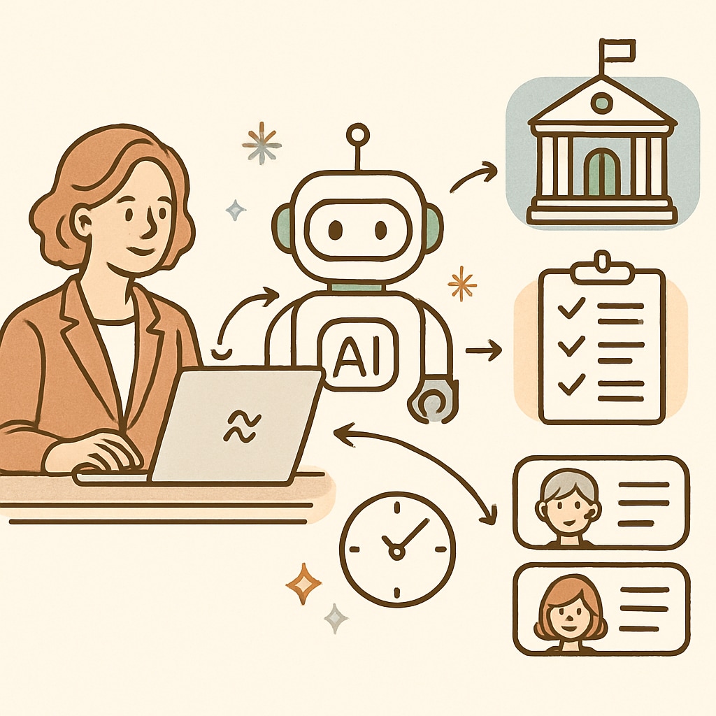 AI automating administrative tasks in schools for better education efficiency.