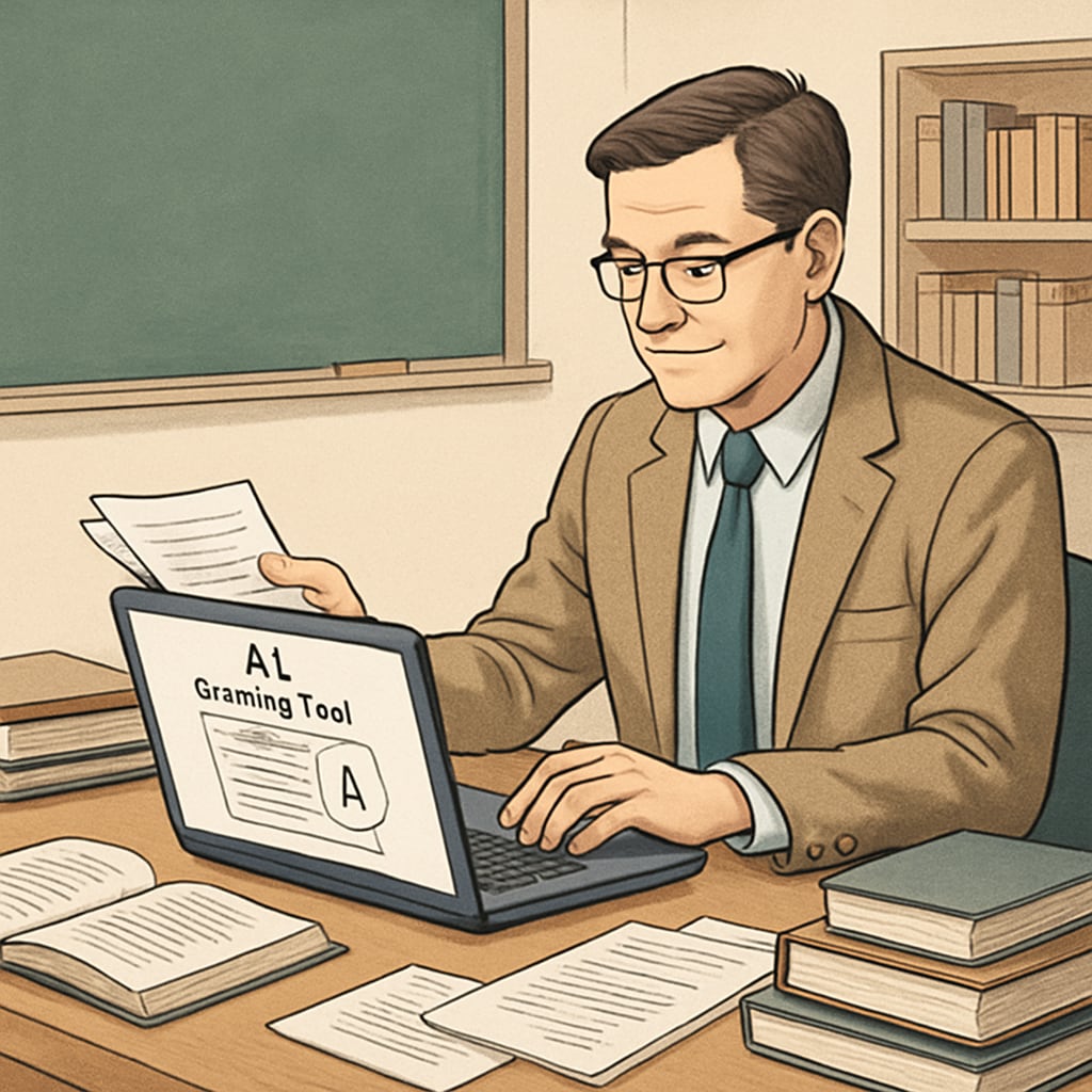 AI-powered grading tool helping reduce teachers' administrative workload.