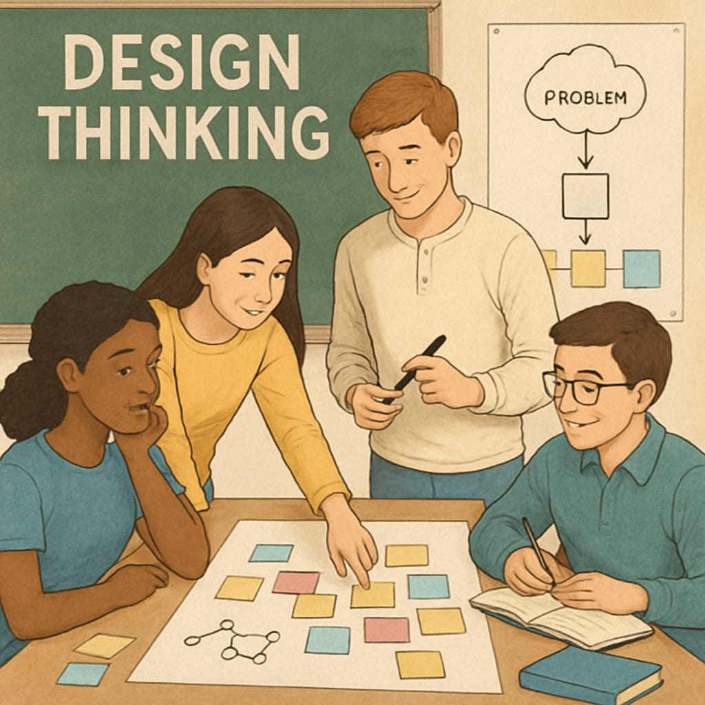 Students working together on a creative project to develop skills for future careers.