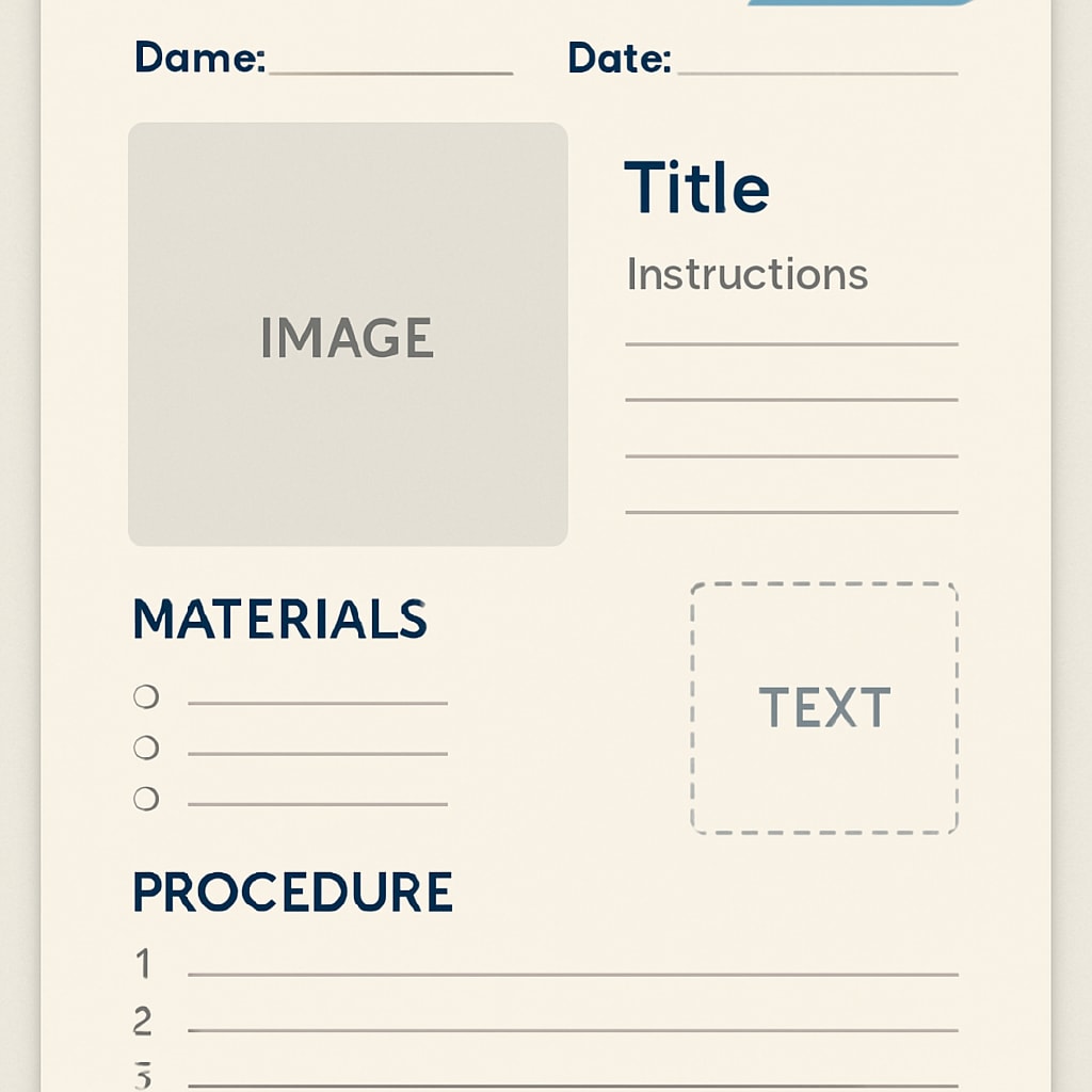 A Canva template for a science activity file, designed with drag-and-drop elements. Canva template showcasing interactive drag-and-drop elements for science activities.