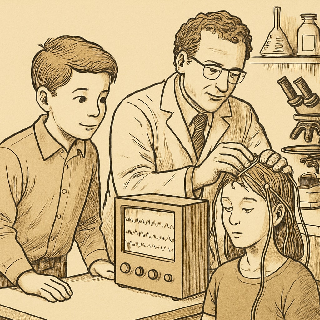 Gifted student in a neuroscience lab for learning enhancement.