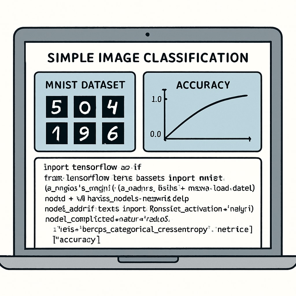 Image classification project using MNIST dataset for undergraduate AI learning.