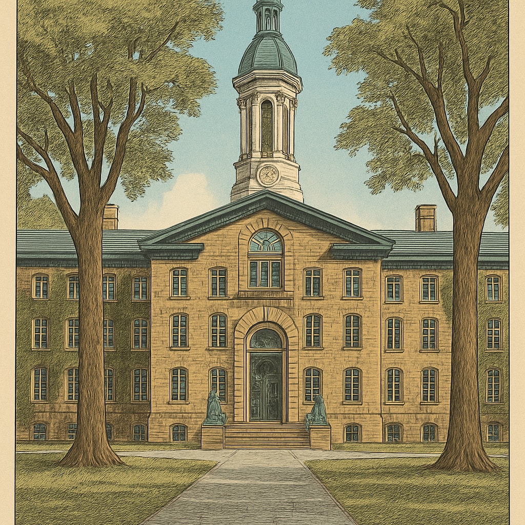 A photo of Princeton University’s iconic Nassau Hall, symbolizing the institution’s long history and prestige. Princeton University Nassau Hall, a symbol of Ivy League prestige.