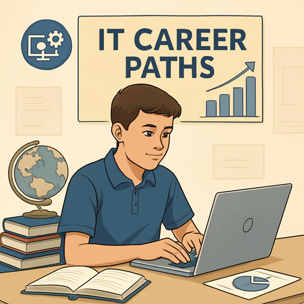 IT career planning research by a high school student