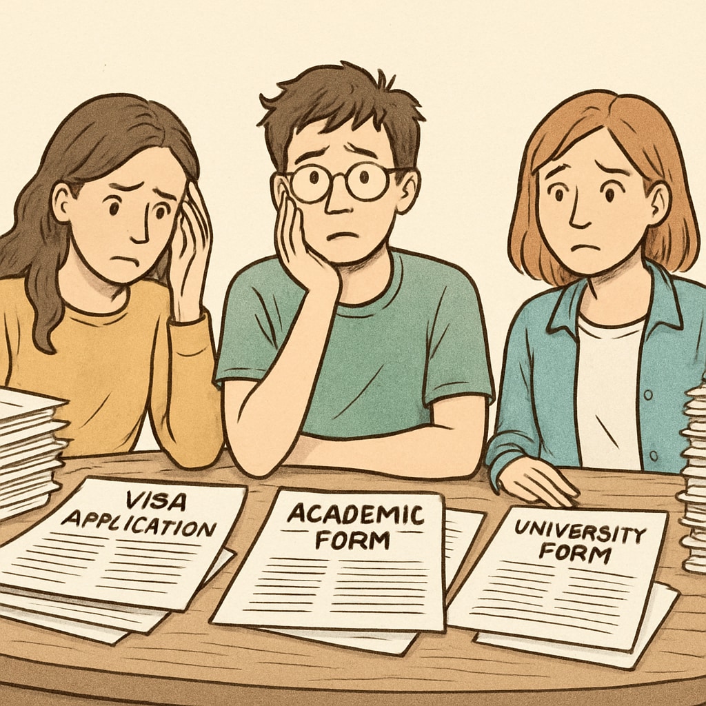 International students facing university admission and visa challenges due to education system disparities.