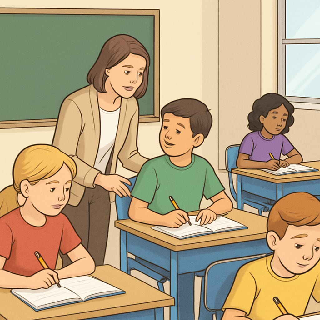 A classroom showcasing the benefits of individualized attention in private schools.