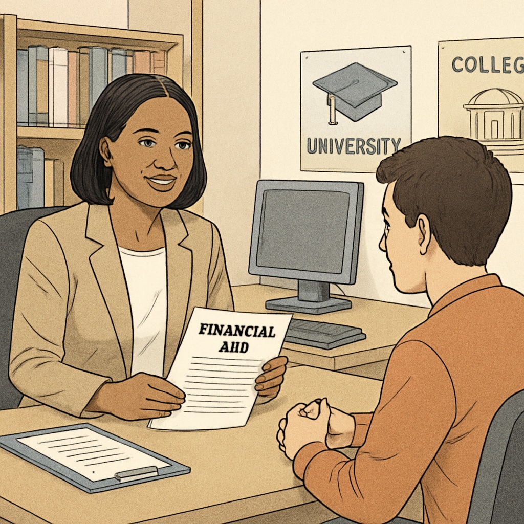 Counselor providing financial aid advice for students pursuing degree completion.