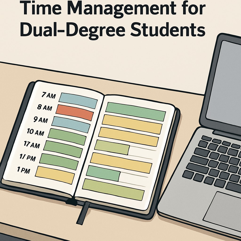 Time management tools for dual-degree engineering students.