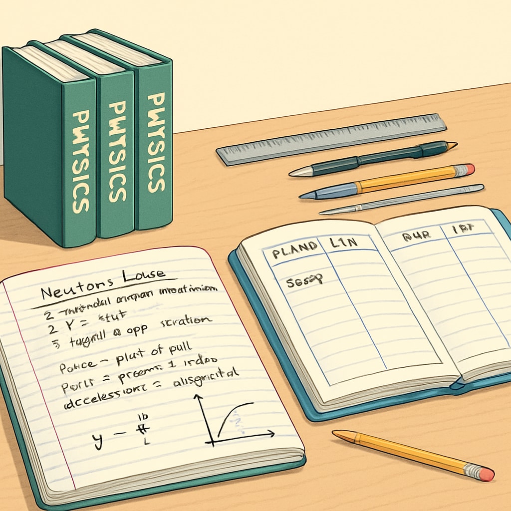 Student planning study schedule to clear BSc Physics backlogs.