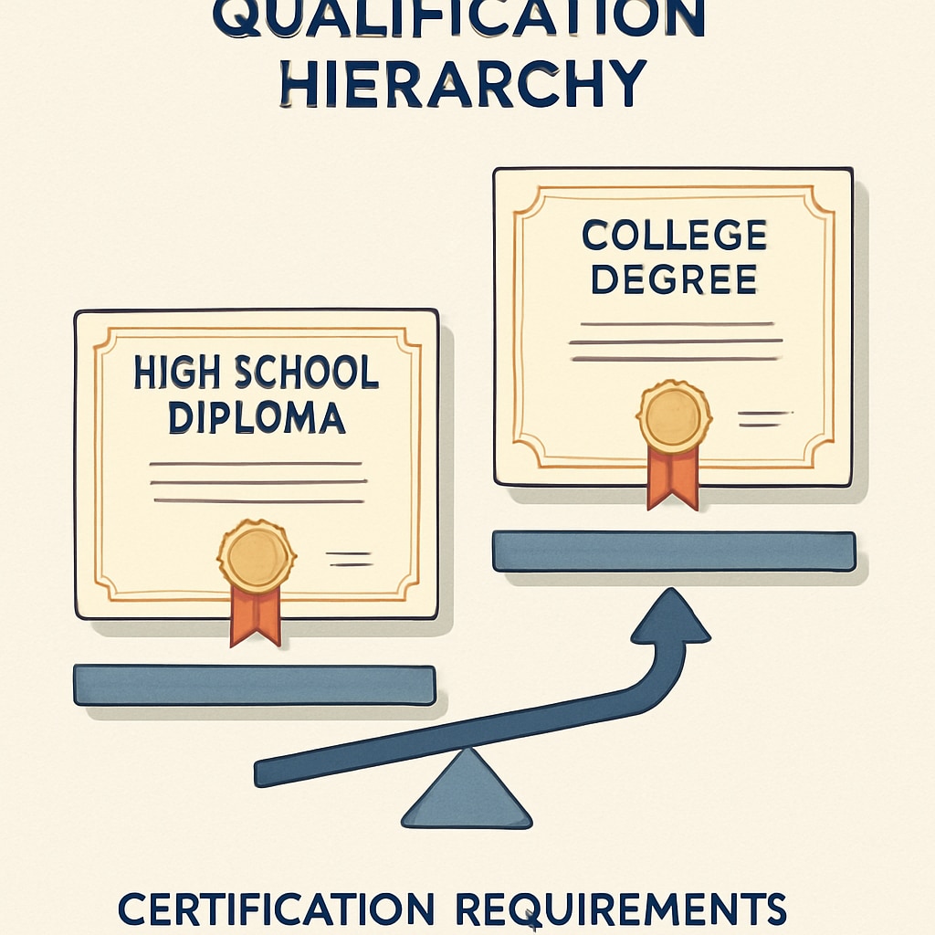 Employment qualification hierarchy highlighting Arizona’s education policy issues