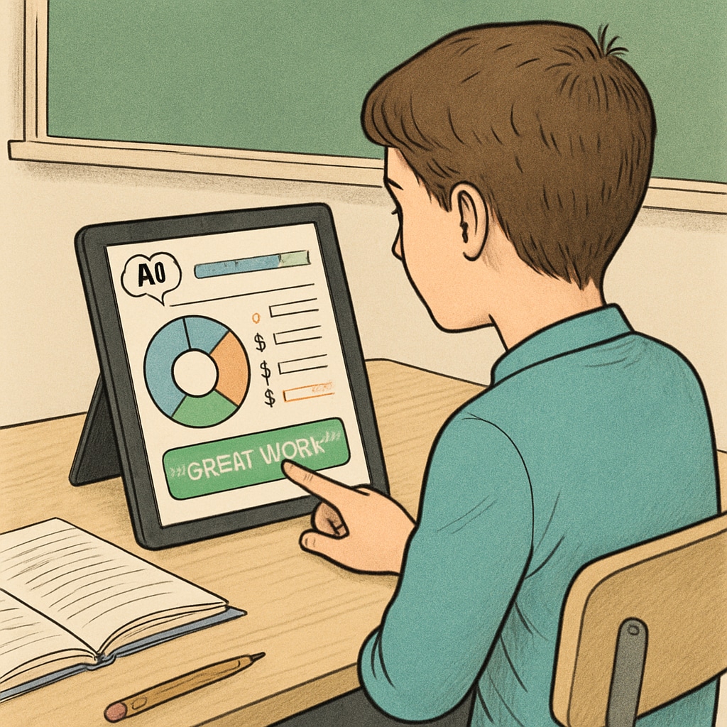 AI-powered educational app for progress tracking and feedback in K12 education.