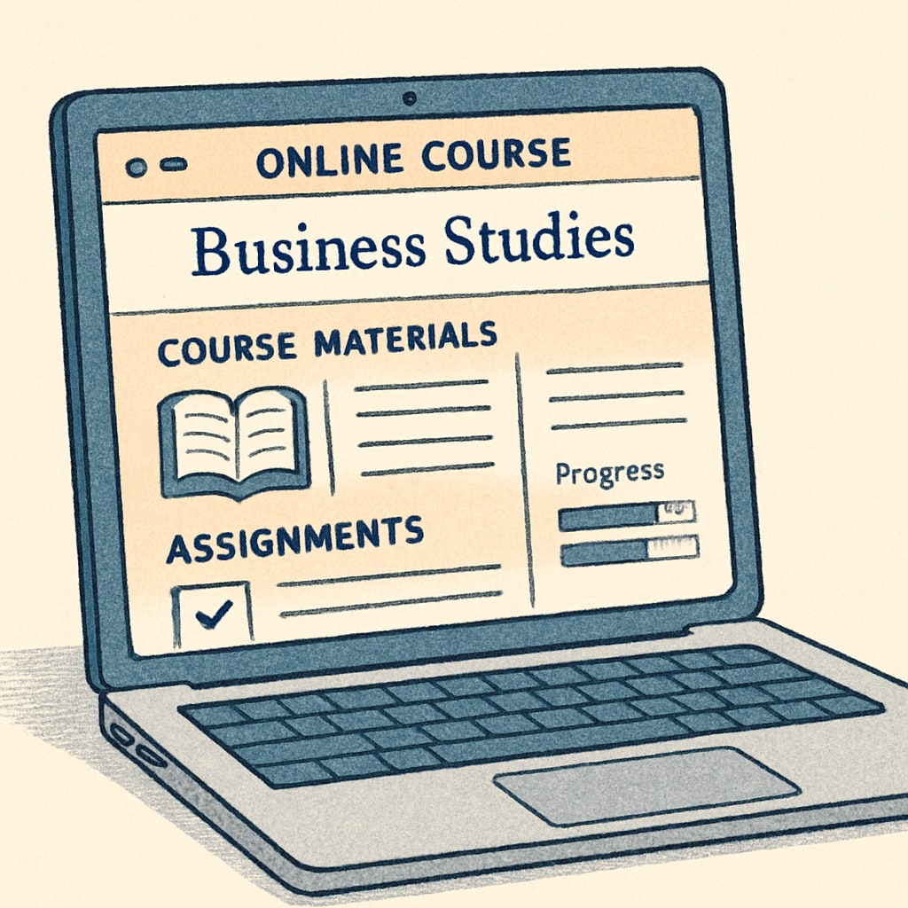 Online course portal for a second degree combined with mechanical engineering.