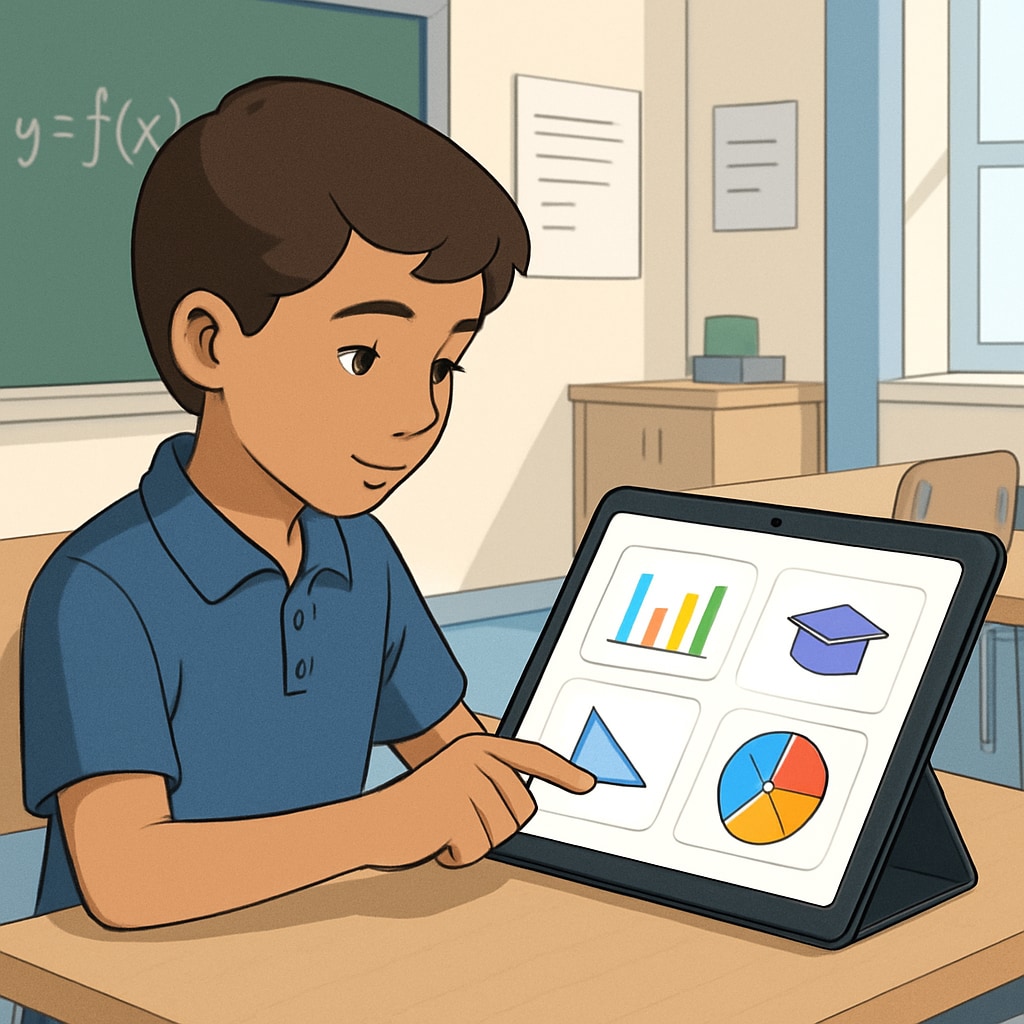 K12 student engaging with Gurwi education app through interactive visuals.