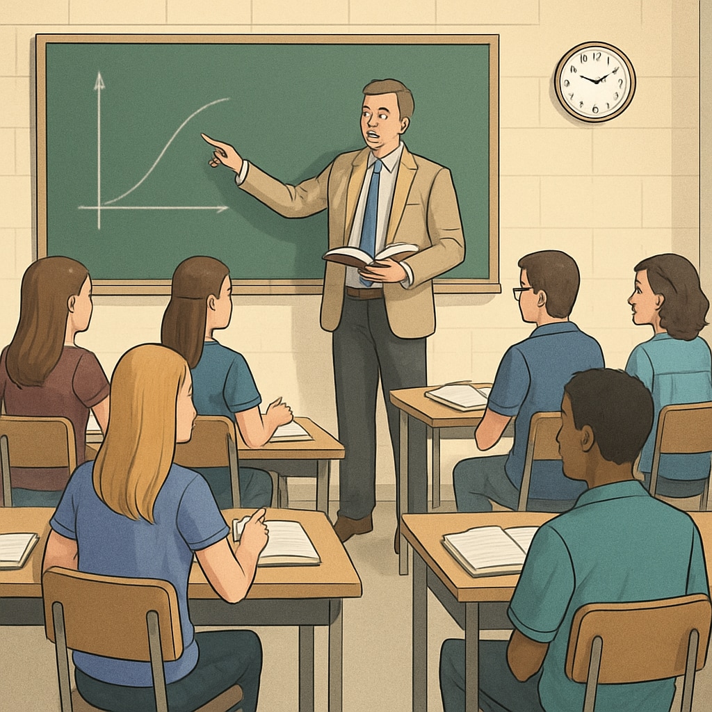 High school students in a classroom experiencing college-level teaching through dual enrollment.
