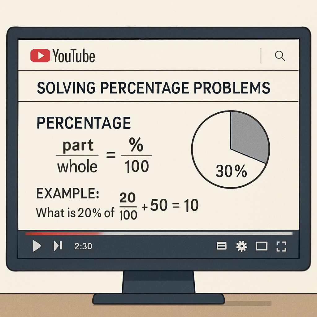 YouTube math tutorial for campus recruitment math aptitude test preparation.