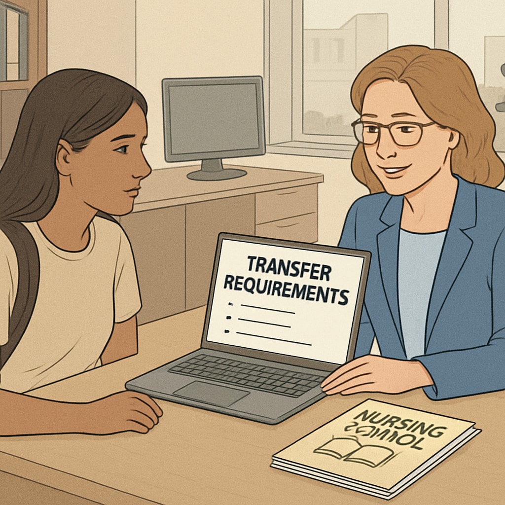College transfer planning for nursing programs