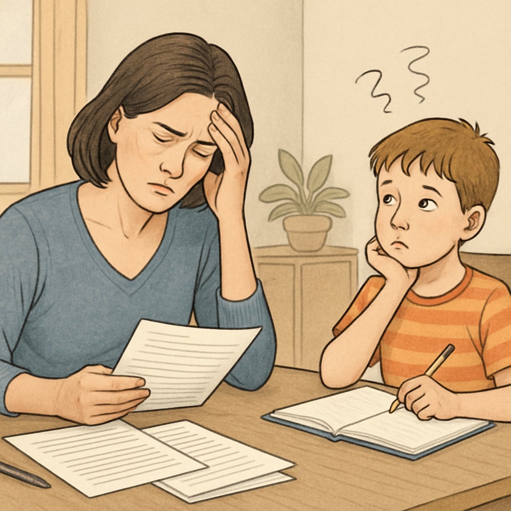 Parent advocating for educational rights during school application process