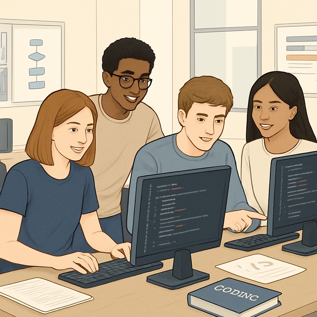 Students gaining hands-on IT career experience