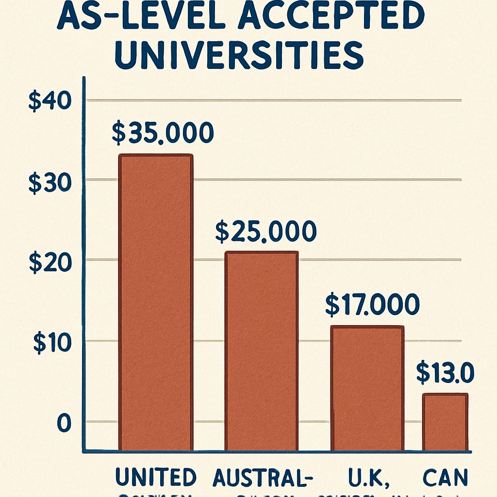 Tuition fee comparison for AS-level universities worldwide